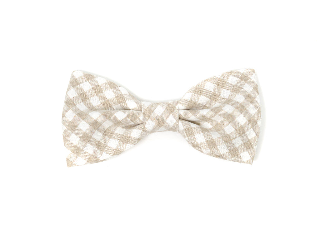 Linen Gentleman Bow - Pearl