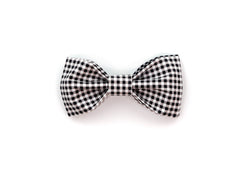 Black Mini Gingham Bowtie