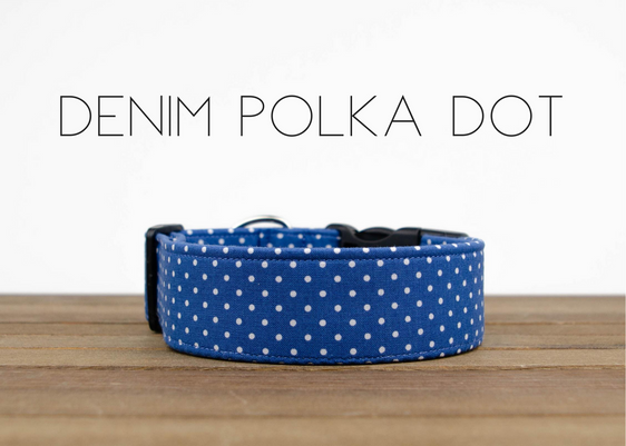 Denim Polka Dot