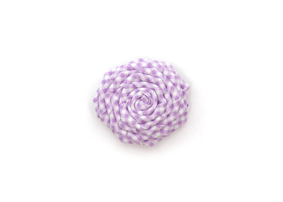 Lavender Mini Gingham Flower
