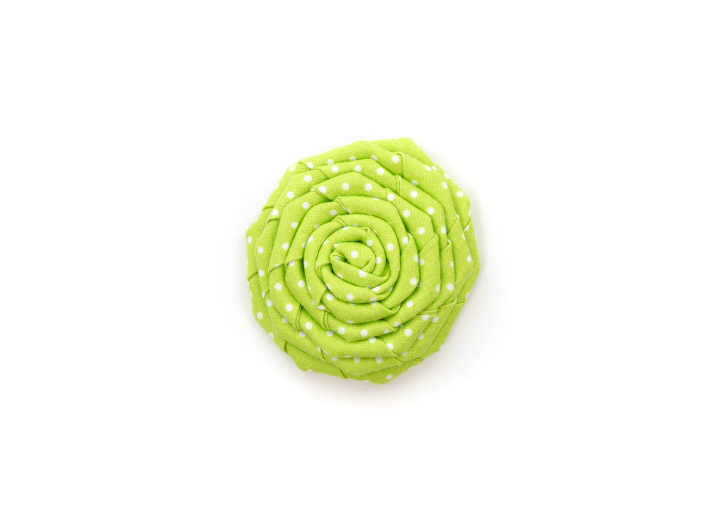Lime Polka Dot Flower
