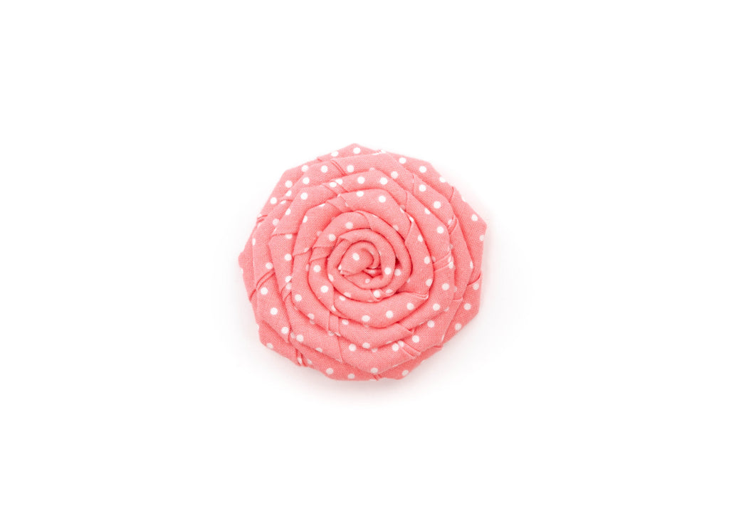 Coral Polka Dot Flower