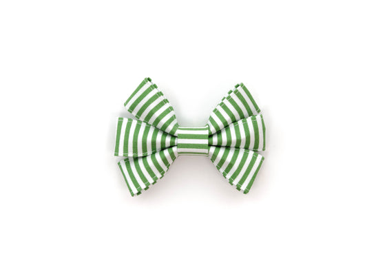 Green Stripe Girly Bow