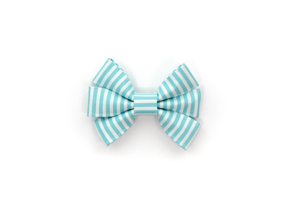 Cotton Candy Stripe Girly Bow