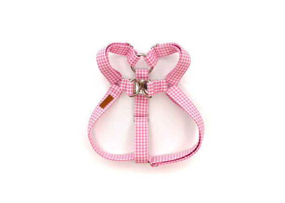 Baby Pink Mini Gingham Harness