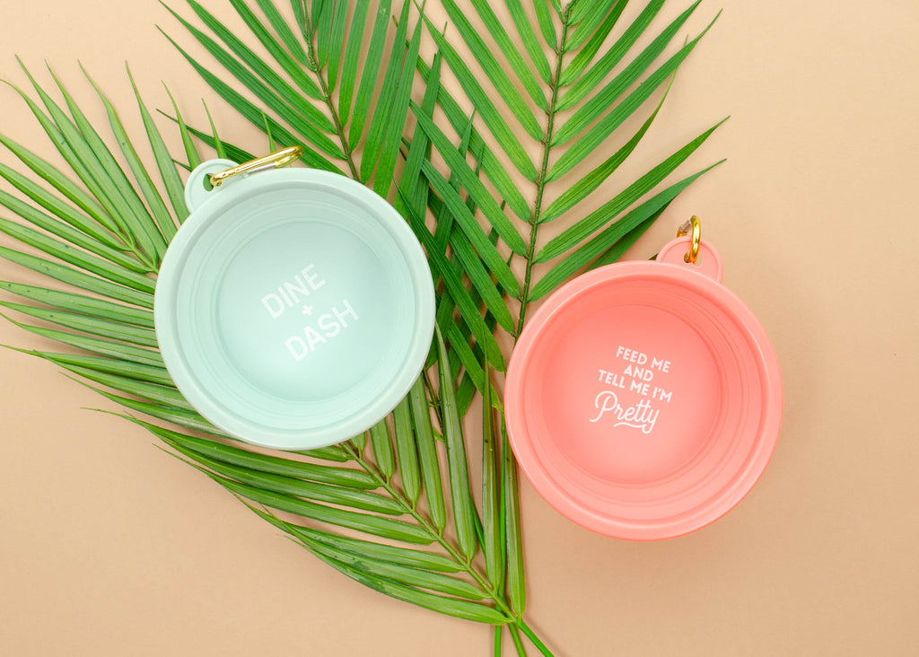 Collapsible Bowl - Feed Me & Tell Me I'm Pretty