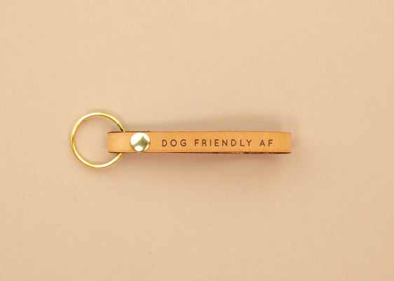 Leather Loop Keychain - Dog Friendly AF
