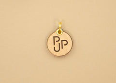 Leather Dog Tag - PJP Logo