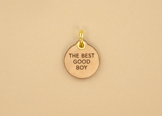 Leather Dog Tag - The Best Good Boy