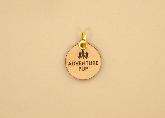 Leather Dog Tag - Adventure Pup