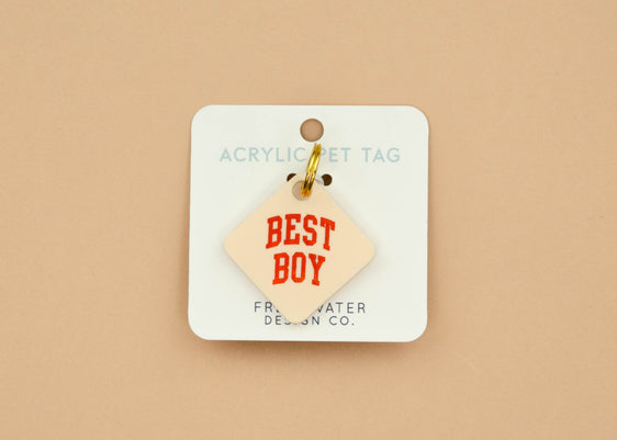Acrylic Dog Tag - Best Boy