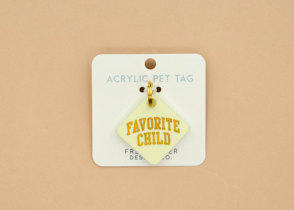 Acrylic Dog Tag Favorite Child