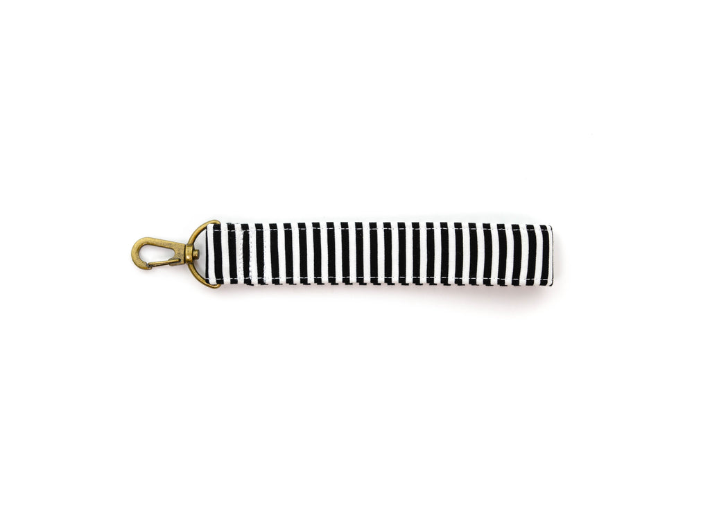 Licorice Stripe Key Fob