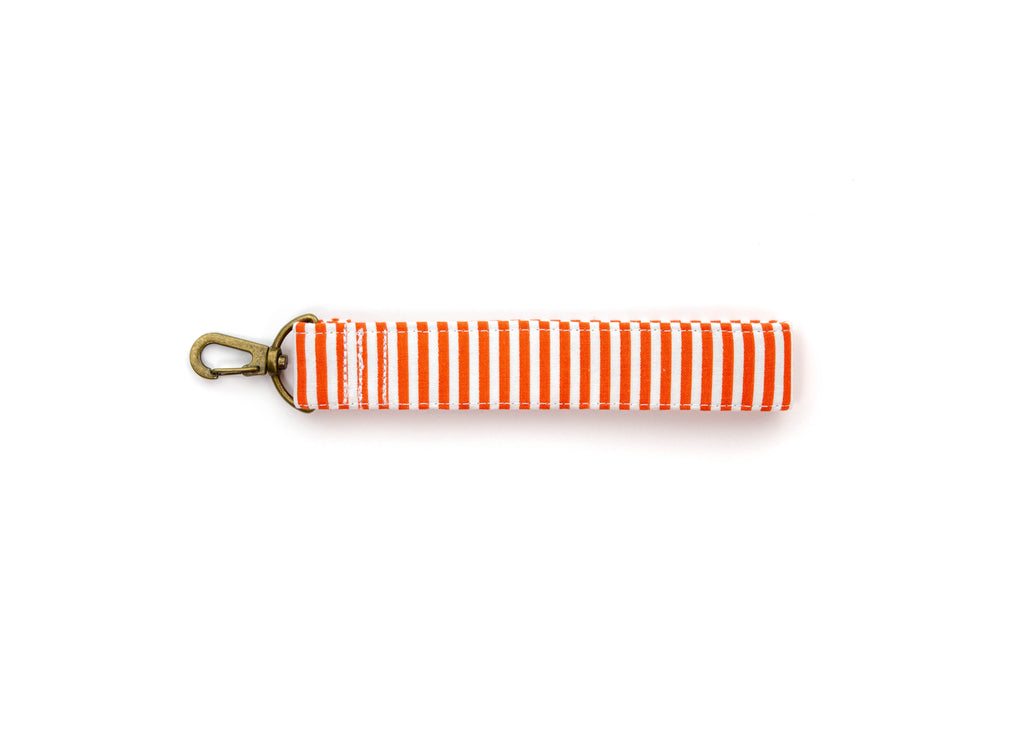 Orange Stripe Key Fob