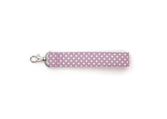 Thistle Polka Dot Key Fob