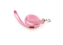 Baby Pink Mini Gingham Leash