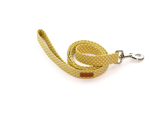 Mustard Seed Polka Dot Leash