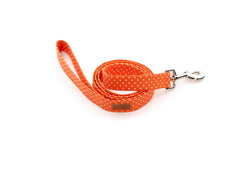 Orange Polka Dot Leash