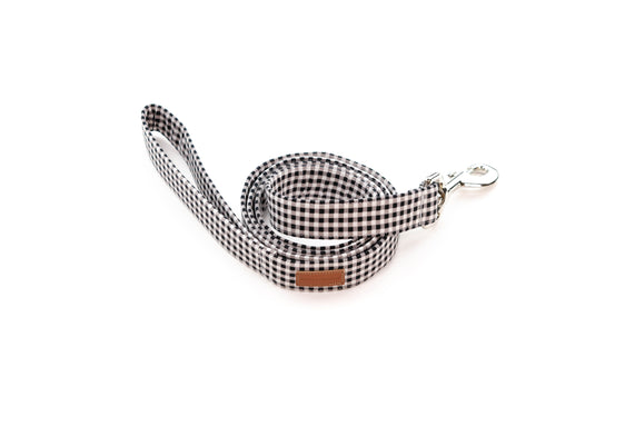 Black Mini Gingham Leash