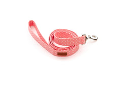 Coral Polka Dot Leash