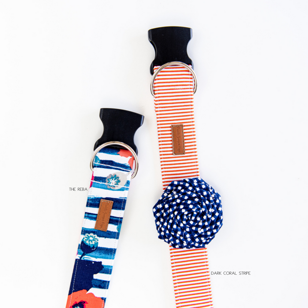 The Navy Mini Gingham Collar