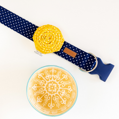 Navy Polka Dot