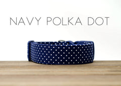 Navy Polka Dot