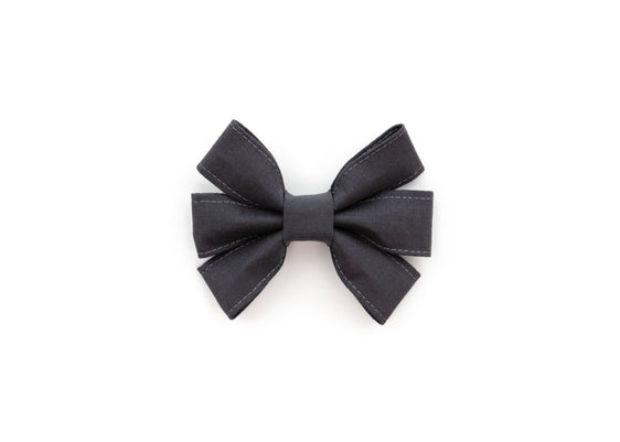 Charcoal Girly Bow