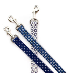 Navy Polka Dot Leash